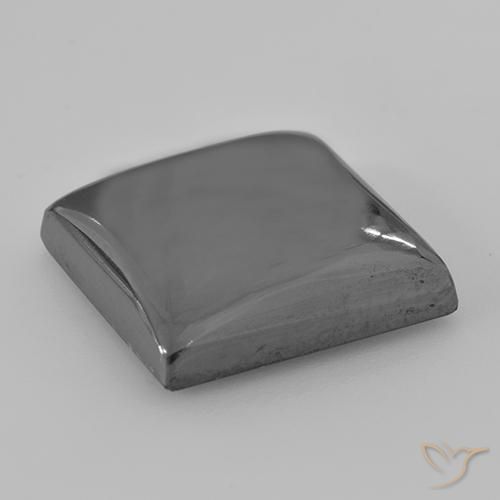 Hematite Gemstone in 16 x 16 mm (calibrated) Size for Sale, Hematite Stone in Medium Grey Color