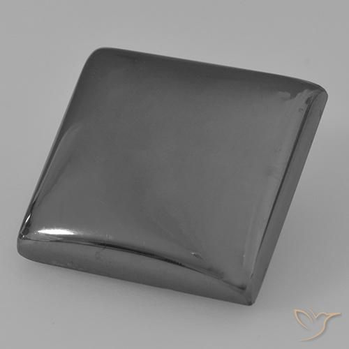 26.42ct Natural Medium Grey Hematite, Square, Opaque