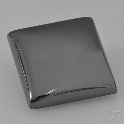 26.42 ct Gray Hematite Stone, Natural Hematite in Square Cabochon Shape for Sale