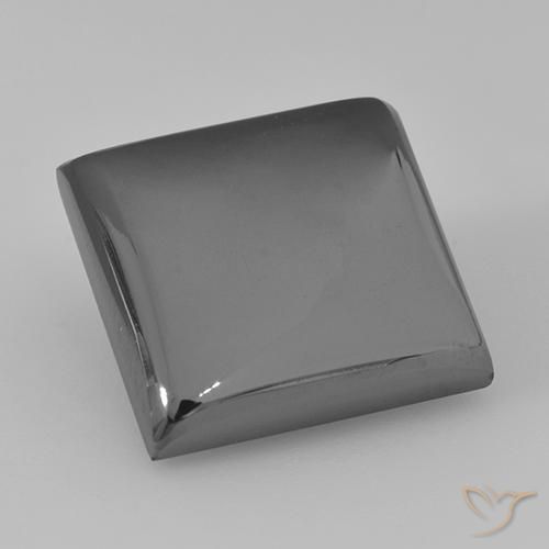 21.70ct Natural Medium Grey Hematite, Square, Opaque