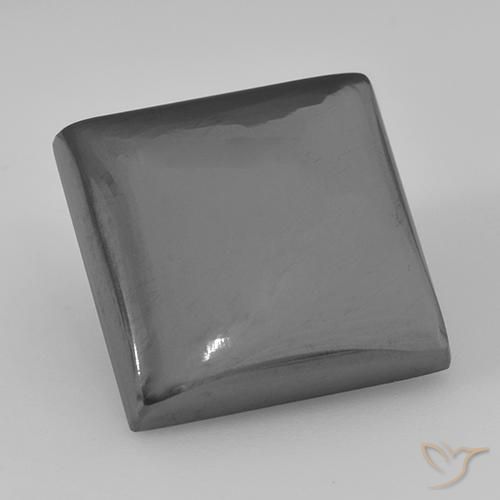 23.37ct Natural Medium Gray Hematite, Square, Opaque
