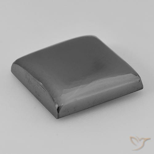Hematite Gemstone in 16 x 16 mm (calibrated) Size for Sale, Hematite Stone in Medium Gray Color