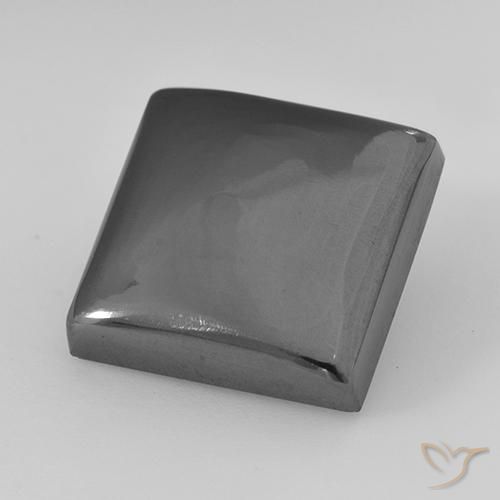 21.47 ct Gray Hematite Stone, Natural Hematite in Square Cabochon Shape for Sale