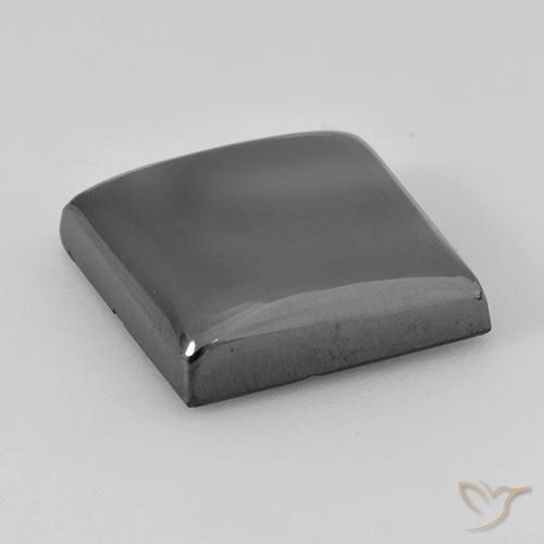 Hematite Gemstone in 15 x 15 mm (calibrated) Size for Sale, Hematite Stone in Silver Gray Color