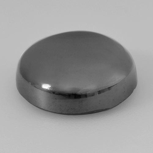 Hematite Gemstone in 14.4 mm Size for Sale, Hematite Stone in Medium Grey Color