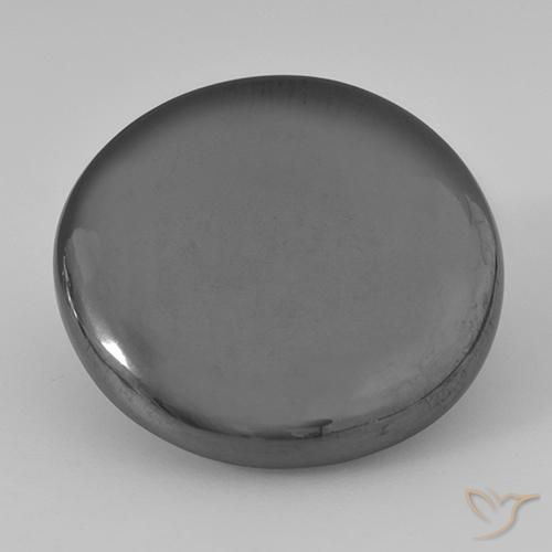 33.19ct Natural Medium Grey Hematite, Round, Opaque