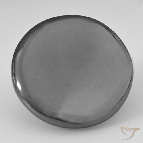 31.75ct Natural Medium Grey Hematite, Round, Opaque