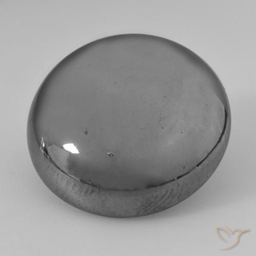 40.78ct Natural Silver Gray Hematite, Round, Opaque