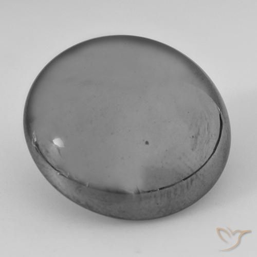 40.78 ct Gray Hematite Stone, Natural Hematite in Round Cabochon Shape for Sale