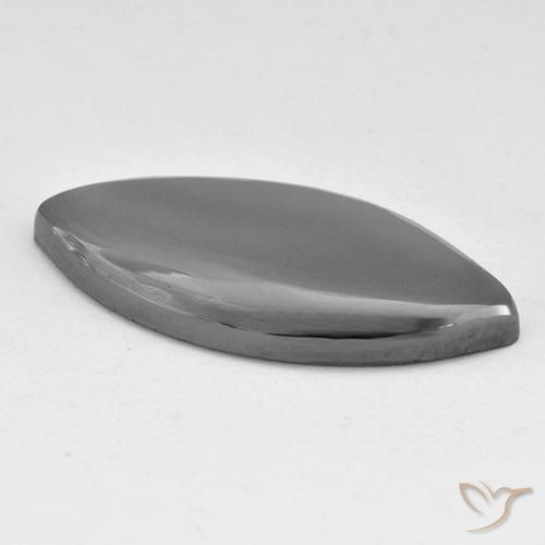 Hematite Gemstone in 26.4 x 12.1 mm Size for Sale, Hematite Stone in Silver Gray Color
