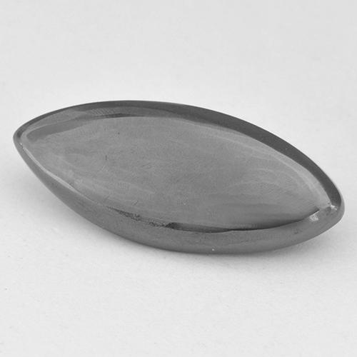 7.98 ct Gray Hematite Stone, Natural Hematite in Marquise Cabochon Shape for Sale