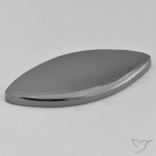 Hematite Gemstone in 26.8 x 12.2 mm Size for Sale, Hematite Stone in Medium Gray Color