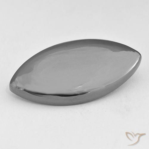 23.04 ct Marquise Hematite, 28.1 x 13.8 mm From Brazil, Photo A