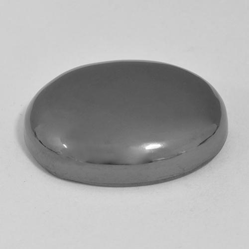 Hematite Gemstone in 18.9 x 15.1 mm Size for Sale, Hematite Stone in Medium Grey Color