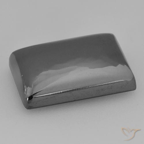 Hematite Gemstone in 15.6 x 10.8 mm Size for Sale, Hematite Stone in Medium Gray Color