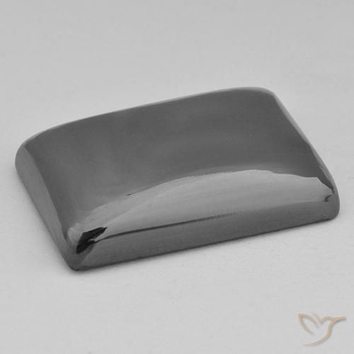 Hematite Gemstone in 21.6 x 15 mm Size for Sale, Hematite Stone in Medium Grey Color