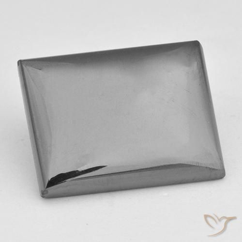 18.99ct Natural Silver Gray Hematite, Baguette, Opaque