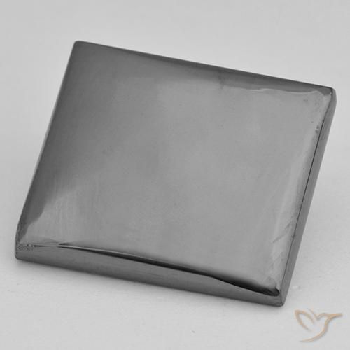 23.01ct Natural Medium Gray Hematite, Baguette, Opaque, Photo A