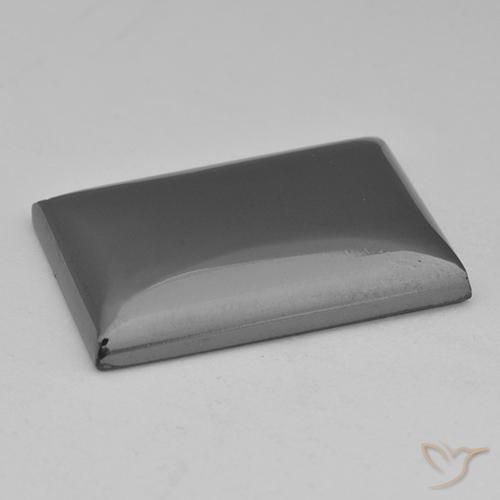 Hematite Gemstone in 22.5 x 15.7 mm Size for Sale, Hematite Stone in Medium Grey Color