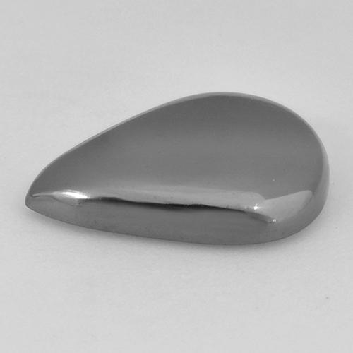 Hematite Gemstone in 17 x 12.4 mm Size for Sale, Hematite Stone in Silver Gray Color