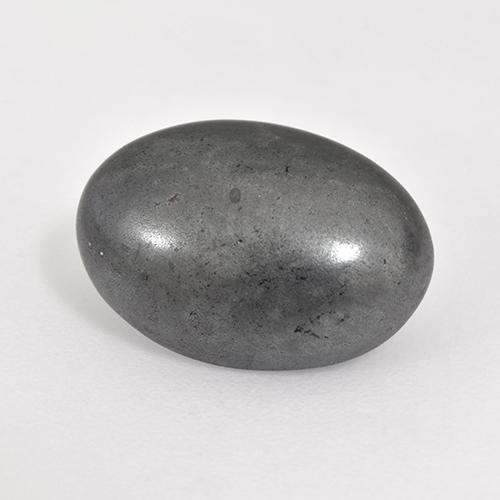 7.19 ct Gray Hematite Stone, Natural Hematite in Oval Cabochon Shape for Sale