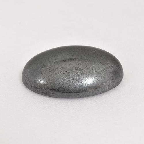 Hematite Gemstone in 14 x 10 mm (calibrated) Size for Sale, Hematite Stone in Medium Gray Color