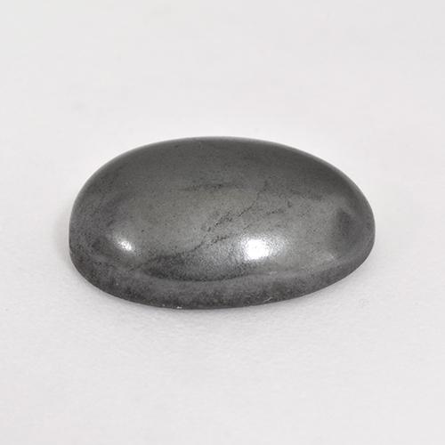 Hematite Gemstone in 12.3 x 9.2 mm Size for Sale, Hematite Stone in Silver Gray Color