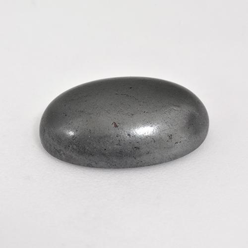 Hematite Gemstone in 14 x 10 mm (calibrated) Size for Sale, Hematite Stone in Medium Gray Color