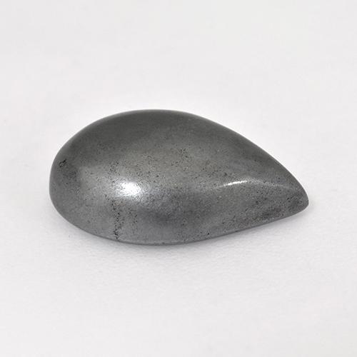 Hematite Gemstone in 14.1 x 9.5 mm Size for Sale, Hematite Stone in Medium Gray Color