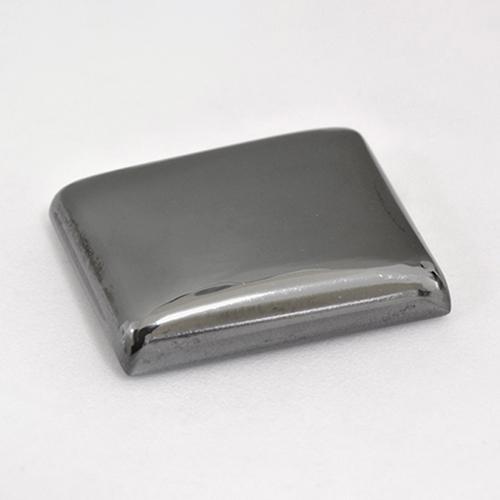 Hematite Gemstone in 18.8 x 16.5 mm Size for Sale, Hematite Stone in Medium Gray Color