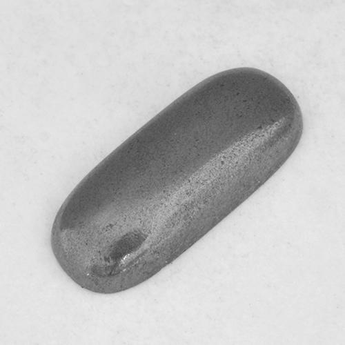 0.96 ct Gray Hematite Gemstone, Hematite Gem in Cushion Cabochon Shape for Sale.