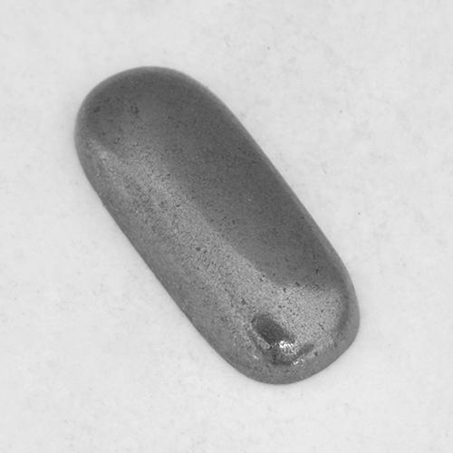 0.96 ct Gray Hematite Stone, Natural Hematite in Cushion Cabochon Shape for Sale