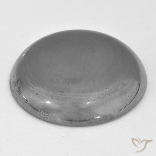 Hematite Gemstone in 21.7 mm Size for Sale, Hematite Stone in Medium Gray Color