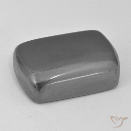 Hematite Gemstone in 20 x 15 mm (calibrated) Size for Sale, Hematite Stone in Silver Gray Color