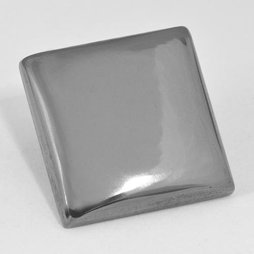 22.87 ct Gray Hematite Gemstone, Hematite Gem in Square Cabochon Shape for Sale.