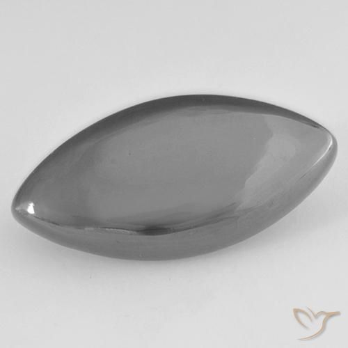 15.21 ct Marquise Hematite, 23.3 x 11.5 mm From Brazil, Photo A