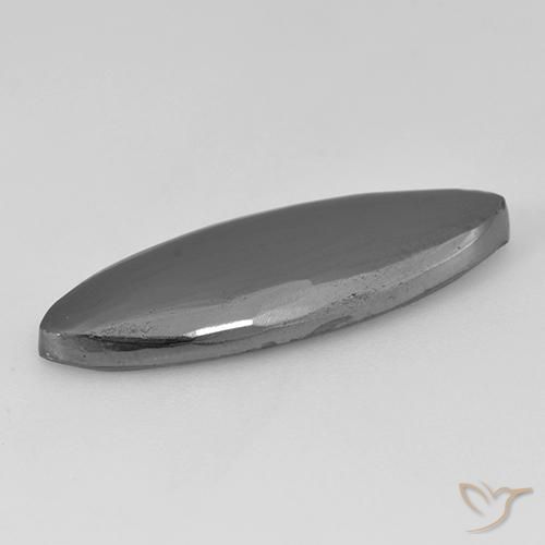 Hematite Gemstone in 26.8 x 9.4 mm Size for Sale, Hematite Stone in Medium Gray Color