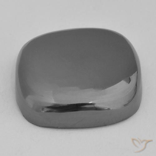 Hematite Gemstone in 18 x 18 mm (calibrated) Size for Sale, Hematite Stone in Silver Gray Color