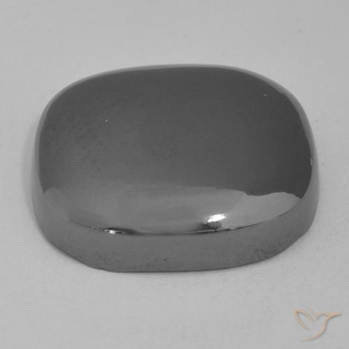 Hematite Gemstone in 16.7 x 15.7 mm Size for Sale, Hematite Stone in Medium Gray Color