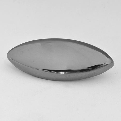 26.11 ct Gray Hematite Stone, Natural Hematite in Marquise Cabochon Shape for Sale