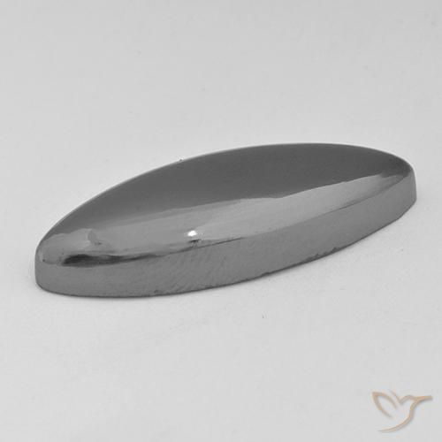 Hematite Gemstone in 31.2 x 12.3 mm Size for Sale, Hematite Stone in Medium Gray Color