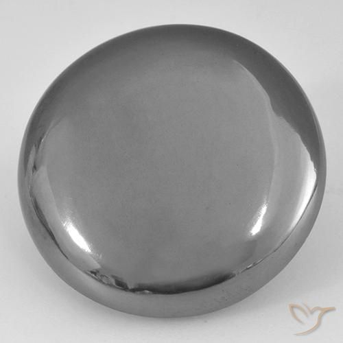 39.54ct Natural Silver Gray Hematite, Round, Opaque