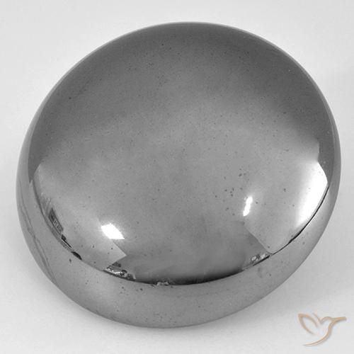 40.70ct Natural Medium Gray Hematite, Round, Opaque