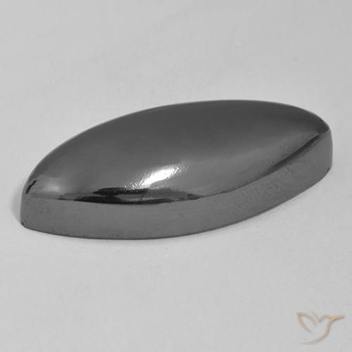 Hematite Gemstone in 30.4 x 13.5 mm Size for Sale, Hematite Stone in Silver Gray Color