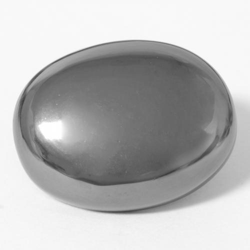 35.89 ct Gray Hematite Stone, Natural Hematite in Oval Cabochon Shape for Sale