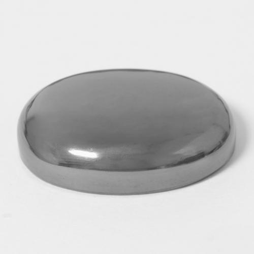 Hematite Gemstone in 21.9 x 16.9 mm Size for Sale, Hematite Stone in Silver Gray Color