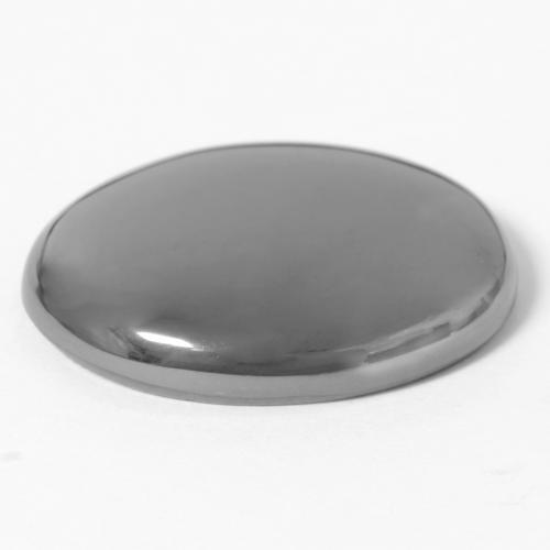 Hematite Gemstone in 23.1 x 17.7 mm Size for Sale, Hematite Stone in Medium Gray Color