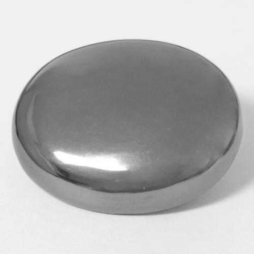 39.16 ct Gray Hematite Stone, Natural Hematite in Oval Cabochon Shape for Sale