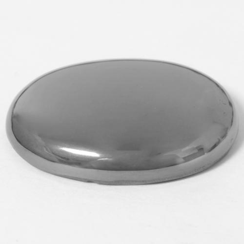 Hematite Gemstone in 24.6 x 19.5 mm Size for Sale, Hematite Stone in Medium Gray Color
