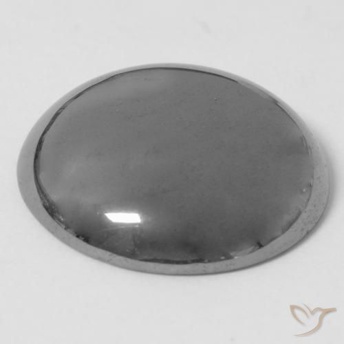 Hematite Gemstone in 21.6 mm Size for Sale, Hematite Stone in Silver Gray Color